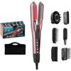 Cecotec Piastra e Asciugacapelli per Capelli AirLisse 6in1 iTwerk Black | 1000 W, 112000 rpm, Piastre Vibranti, Doppia Piastra Riscaldante, Tecnologia Infrarossi, 3 Modalità, Plasma, 6 Accessori