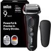Braun Serie 9 Sport Rasoio Elettrico Barba, Custodia, 9100si Nero | Regolabarba Uomo Impermeabile, Ricaricabile, Testina 4+1 e Rifinitore, Custodia, SensoAdapt per Qualsiasi Densità di Barba