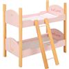 GIOCHERIA Letto a Castello per Bambole Arias Nature in Legno 50x28x50 cm