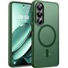 TOCOL Cover per Samsung Galaxy S26, Compatibile con MagSafe, Anello Magnetico Incorporato, Custodia Magnetica Antiurto Traslucida Opaca per Samsung Galaxy S26 5G 6,3 Pollici, Verde Alpino