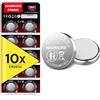 Warriors 10X Batteria CR2032 3V 240mAh Litio a Bottone | Confezione antimanomissione per chiavi, bilance, calcolatrici, dispositivi medici, luci LED e piccoli elettronici
