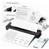 TATTMUSE Stampante Portatile, A4 Stampante Termica Compatibile con Phone/PC | Bluetooth, Stampa Contratti/Documenti, Senza Inchiostro Stampa in Nero e Bianco