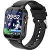 YEDASAH Smartwatch Bambini 13 Sveglie con 39 Giochi e Fotocamera | 100 Flashcard Inglese, Audiolibri Inglesi, Video, Contapassi, Sveglia, Cronometro, Calendario, Torcia, Musicale