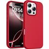 TOCOL Cover per iPhone 11 6,1 Pollic, Silicone Resistente, Fodera in Microfibra, Custodia per iPhone 11 Protezione Antiurto Silicone, Rosso