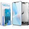 GULEEK Display per iPhone 14, Schermo LCD FHD COF 6,1", Touch Screen Integrato | COF Full HD, tocco preciso, alta luminosità, compatibile Face ID, kit riparazione, vetro protettivo, nastro adesivo incluso