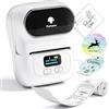 Phomemo M110 Etichettatrice, Stampante Etichette Adesive Bluetooth | Stampante termica portatile con 5000+ modelli, 1000+ icone, per Scuola, Casa, Ufficio, Aziende, Cucina, Negozi, Bianco