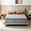 YIDATONG Materasso 140 x 200 cm, Molle Insacchettate e Memory Foam, Altezza 28 cm | Materasso Matrimoniale, Certificato Oek-Tex, Ergonomico 7 Zone, Anallergico, Antiacaro, Traspirante, Ortopedico, Comfort