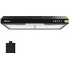 CIARRA A+ Cappa Sottopensile 60 cm con filtro a carbone CBCF009, Nero | 3 Velocità Ricircolo ed Espulsione, con Filtro Carbone CBCF009 Facile Installazione, LED