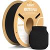 ELEGOO PLA Matte Filamento Stampante 3D Nero 1kg 1,75mm | Opaco PLA, precisione di misurazione +/- 0,02mm, adatto per maggior parte delle stampanti 3D FDM