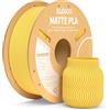 ELEGOO PLA Matte Filamento Stampante 3D Giallo Sole 1kg 1,75mm | Opaco PLA, precisione di misurazione +/- 0,02mm, adatto per maggior parte delle stampanti 3D FDM