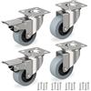 RAVN HAMAN 4 Ruote pivottanti per mobili 50 mm, fino a 35 kg | con freno | per interno ed esterno | per molti tipi di pavimento