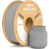 ELEGOO PLA Matte Filamento Stampante 3D Grigio Ardesia 1kg 1,75mm | Opaco PLA, precisione di misurazione +/- 0,02mm, adatto per maggior parte delle stampanti 3D FDM