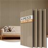 TONOR Pannelli Fonoassorbenti in Legno,120x60-2.88㎡, 4 Pezzi, Quercia | Pannello Decorativi Mdf, Decorazioni Parete Interni, Boiserie Parete per Studio, Stanza, Camera da Letto, tv pareti