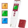 GIDIGI Misuratore di pH per acqua, tester pH digitale con schermo a colori | strisce reattive per pH con display LCD retroilluminato a colori, adatto per acquari idroponici da piscina