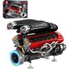 Reobrix Kit di Costruzione Motore V12, 33016 Modello di Motore per Supercar | Modello di Motore a V a 65°, Modello Meccanico di Precisione, Pezzo da Collezione Premium per Adulti, 1240 Pezzi