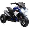 HOMCOM Moto Elettrica per Bambini 37-60 Mesi 6V con Pedale, Fari, Blu | Motorino Elettrico per Bambini, Musica e Clacson, 3 km/h Mini Moto, Max 25kg