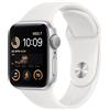 Apple Watch SE 2022 GPS Silver 40mm White Sil.Band, Molto buono - Ricondizionato