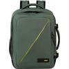 American Tourister Take2Cabin - Borsa da cabina Wizz Air/Vueling 30 x 20 x 40 cm, 26,5 L, 0,60 kg, Bagaglio a mano, Zaino aereo S/M Underseat, Verde (Dark Forest)