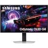Samsung Monitor Gaming Odyssey OLED G8 (S27FG816SU), Flat, 27'', 3840x2160 (UHD 4K), 16:9, QD-OLED Glare Free, 240Hz, 0,03ms (GtG), FreeSync Premium Pro, Compatibilità G-Sync, Safeguard+, HDMI, DP