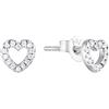 Amor Orecchini a bottone in argento sterling 925/oro per bambine, forniti in una confezione regalo per gioielli