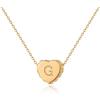 Jenosy Collana Donna Cuore Lettere Delicata Placcata Oro 18k Collana Pendente Moda Gioielli Lettere Iniziale A-Z Regalo per Donne Ragazze