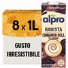 ALPRO BARISTA CINNAMON ROLL, Bevanda 100% Vegetale, 8x1L | Rendi speciale la tua pausa caffè con una Schiuma Perfetta. Bevanda a base Avena e Soia, NATURALMENTE SENZA LATTOSIO