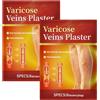 Giutsaull Cerotto per Vene Varicose per Gambe, Patch per Vene Varicose, Cerotti Naturali Per Sollievo Delle Gambe, Per La Cura Personale, Soluzione Pratica Per Casa Lavoro Viaggio E Studio, 6 Pezzi 2 Sacchetti