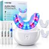 esmile Aura Pro Kit Sbiancante Denti Professionale 32 LED e UV | Lampada a 32 LED con sterilizzazione UV e due boccagli. Sedici minuti a seduta, sbiancamento a casa.