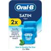 Oral-B Nastro di raso, rimuove la placca, filo interdentale cerato per spazi ristretti, per una sensazione di freschezza e pulizia, al sapore di menta, rotolo da 50 m