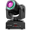 Audibax Boston 30 - Testa Mobile per Discoteca con Anello LED - Luci LED DJ - Faretto Mobile Professionale - Ha 1 Luce da 30W e Un Anello LED Colorato - Disco Flash