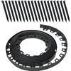 Garronda Bordura Flessibile Giardino 10 m, Altezza 40 mm con 20 Ancoraggi, Bordo Curvo per Aiuole, Recinzione Giardino Esterno, Bordura Rollborder Plastica GD-0158