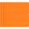 SYDE Paravento da balcone arancione, 90 x 800 cm, poliestere Oxford | Impermeabile, occhielli in alluminio, corda inclusa, per terrazza, giardino o piscina