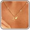 Rajputana Collana Con Iniziale Cuore Collana Donna Oro Regalo Compleanno | Collana Donna Oro Collana Con Nome Collana Con Lettera Initial Gold Necklace For Women Jewellery Regalo Donna Compleanno