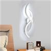 Mckalen 41CM Applique da Parete Interno 15W LED Lampada da Parete 6500K | 15W 1687LM Moderno Bianco Lampada a Muro in Alluminio per Camera da Letto Soggiorno Scale Corridoio, Bianco Freddo 6500K
