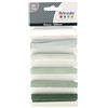 Artemio 6 Nastri velluto verde x 1 m-misty Winter, Verde Schiuma Bianco, 1 cm x 1 m