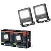 OSRAM Proiettore LED ENDURA FLOOD PC 20W 4000K Grigio | ENDURA® Flood Cool White PCR, Stand Luminaire and Ceiling Floodlight, Grigio scuro, dia, 30000 h, confezione da 2