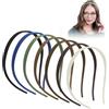 MERVYNGLYNNHUNTER 7 Pezzi Cerchietto Capelli Signora, Cerchietto Capelli Signora Plastica, Cerchietti Sottili per chi indossa gli occhiali, a zigzag, senza pressione, per tutti i giorni e gli occhiali