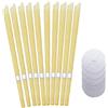 SIOPPKIK Candele per orecchie, kit per candele per rimozione del cerume con cera d'api organica naturale per orecchie bloccate, candele per orecchie da 10 pezzi con 5 dischi protettivi