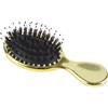 VinBee Spazzola per capelli piccola, non tirata, adatta per donne, uomini e bambini, mini spazzola per capelli ricci e lunghi, extension per capelli, parrucche, nylon, setole di cinghiale naturale,
