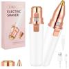 AOOWU Ricaricabile 2 in 1 Epilatore, Depilatore Donna Epilatore Viso Elettrico, Epilatore Delle Sopracciglia Flawless Epilatore Viso per Sopracciglia, Labbra, Peli del viso, Naso, Orecchie