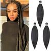 Cybelleza Treccine Capelli Extension Pre Stretched Braiding Hair Pre Allungato Stirato Yaki Professionale Africane Capelli Sintetici Lunghi Sintetici Afro Ombre Crochet 3 Ciocche 65cm Marrone Cioccolato