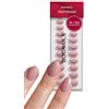 DOONAILS® Unghie press-on - Set di 30 unghie rotonde corte corte per San | Set di adesivi in gel morbido di qualità da salone, senza HEMA e vegani, 15 misure, 7-14 mm
