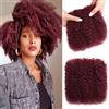 PORSMEER Afro Kinky Curl Bulk capelli veri, 20 cm, 30 g, confezione da 100% capelli veri per dreadlocks & Loc Extension Faux locs intrecciati, Twist Afro Kinky Bulk capelli umani possono colorare e