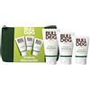 BULLDOG SKINCARE FOR MEN BULLDOG SKINCARE ORIGINAL, kit regalo uomo skincare, 3 pezzi e borsa | Kit skincare Bulldog Original con detergente viso, scrub viso e crema idratante viso, pochette in regalo
