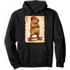 Capybara Japan Streetwear Manga Samurai Skateboard Bruh Anime Kawaii Otaku Giapponese retrò Capybara Felpa con Cappuccio