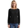 Street One Maglietta da Donna a Maniche Lunghe con Scollo Rotondo e Pizzo, 3232180
