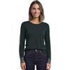 Street One Maglietta da Donna a Maniche Lunghe con Scollo Rotondo e Pizzo, 3232180