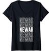 Newar Apparel Donna Vicino a Maglietta con Collo a V
