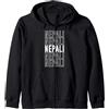 Nepali Apparel Nepalese Felpa con Cappuccio