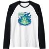 Colorful Mushroom Fantasy Clothing Co. Colorful Cosmic Mushrooms Galaxy Universe Cosmos Fungi Maglia con Maniche Raglan